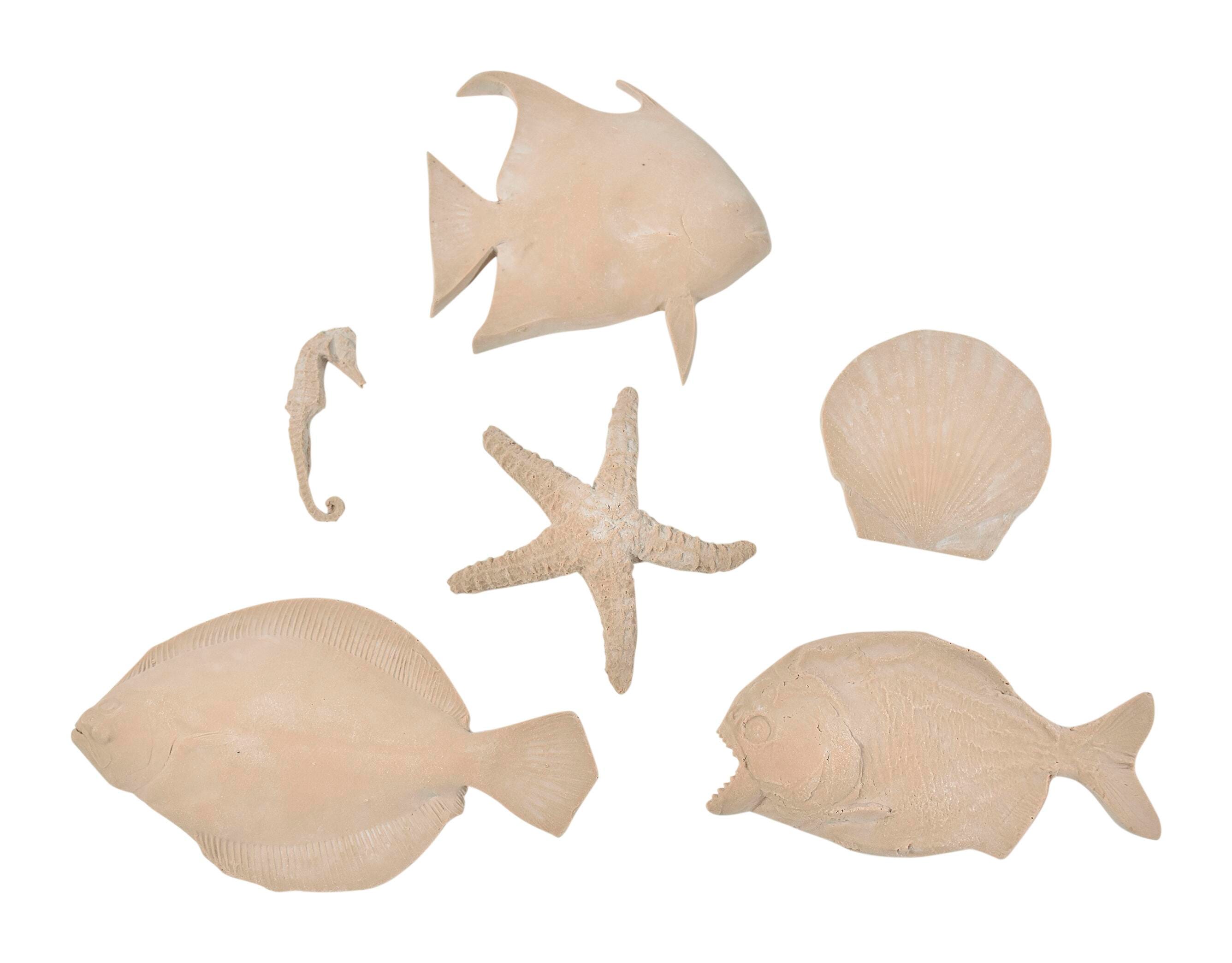 Sax Gyotaku Print Models, Tropical Fish Assortment, Set of 6 248401